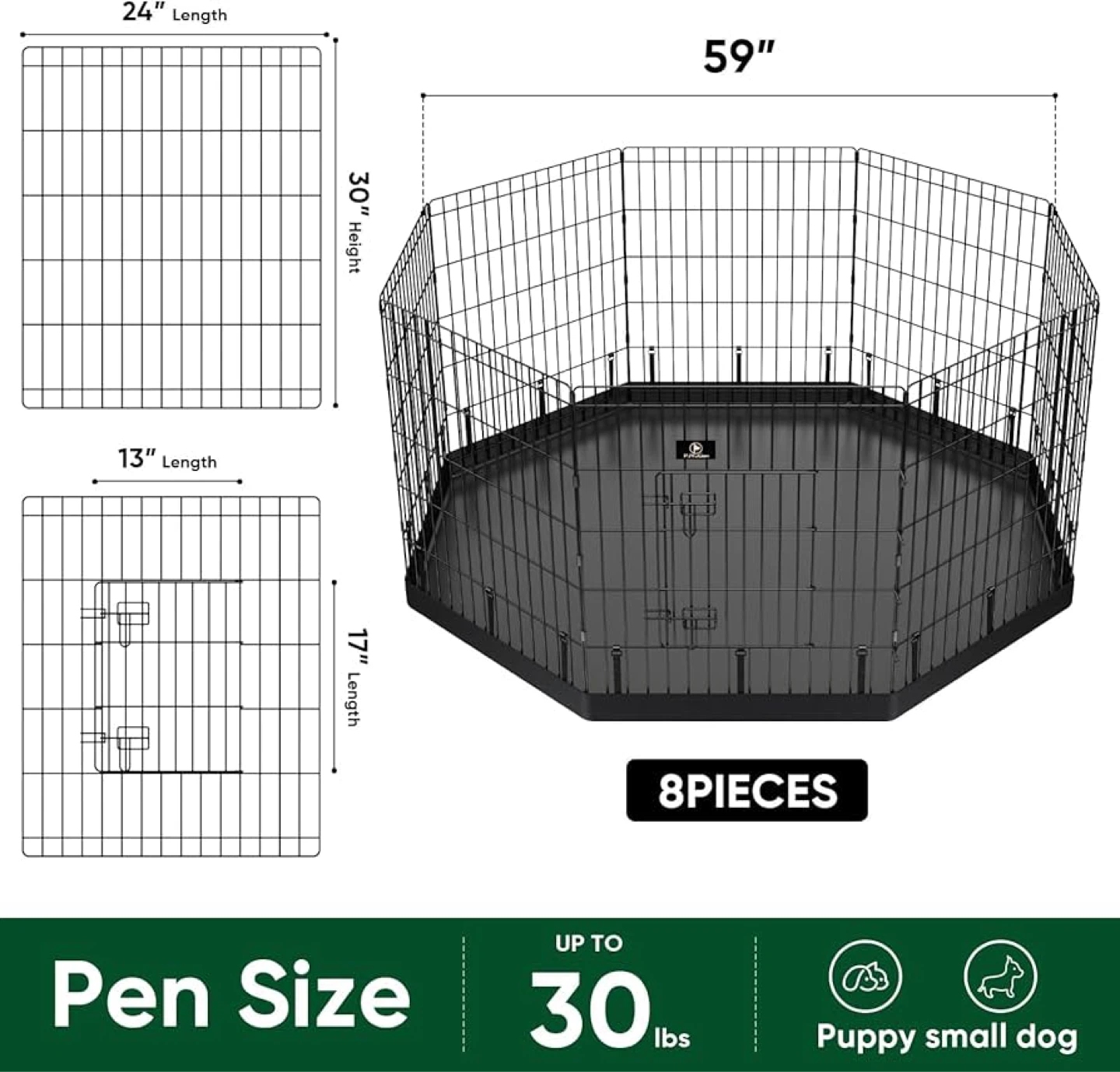 PJYuCien 8 Panel Pet Playpen - Brand new - photo 2