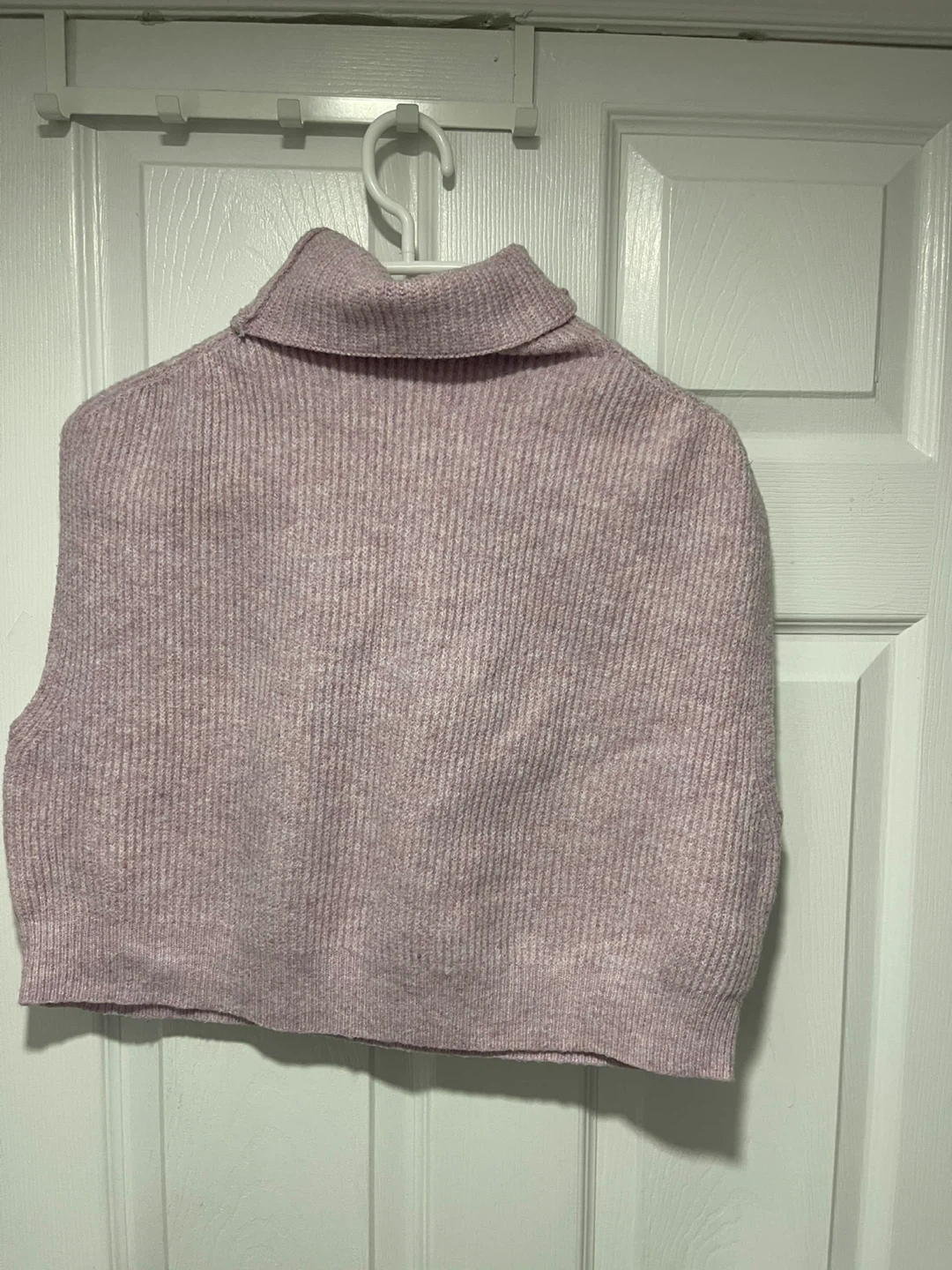 Light Purple Turtleneck Sweater Vest