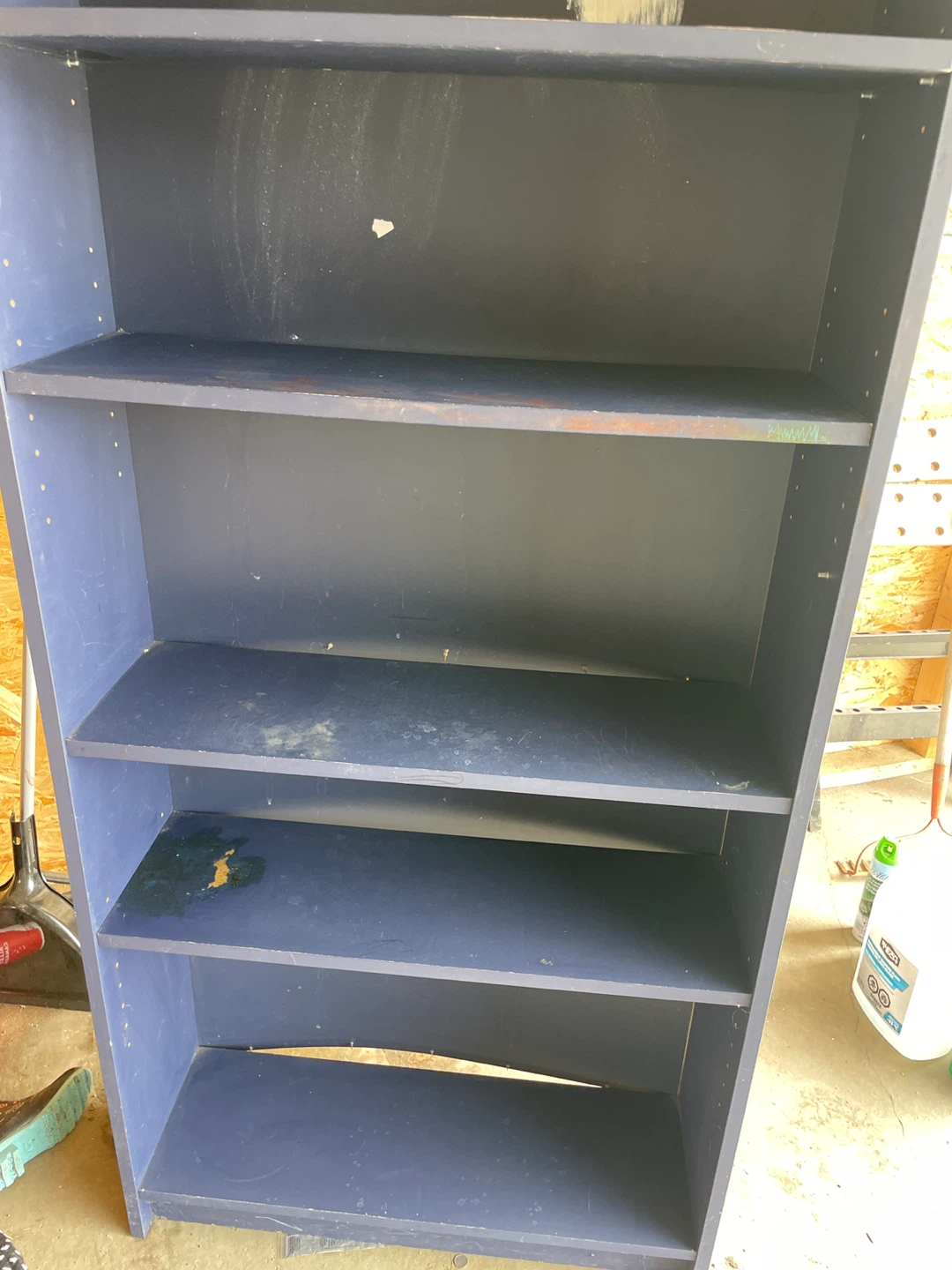 Dark Blue 5-Shelf Bookshelf - photo 3