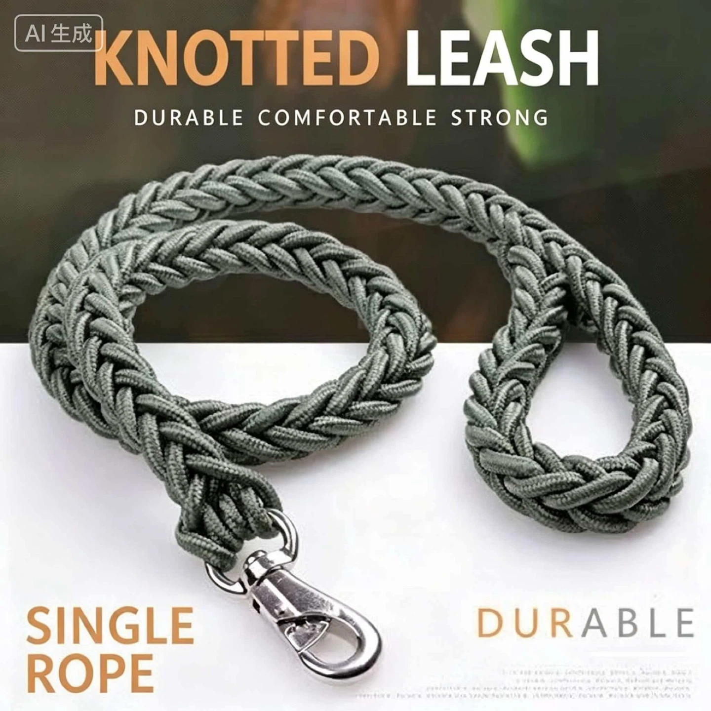 Knotted Leash and Dog Collar Set