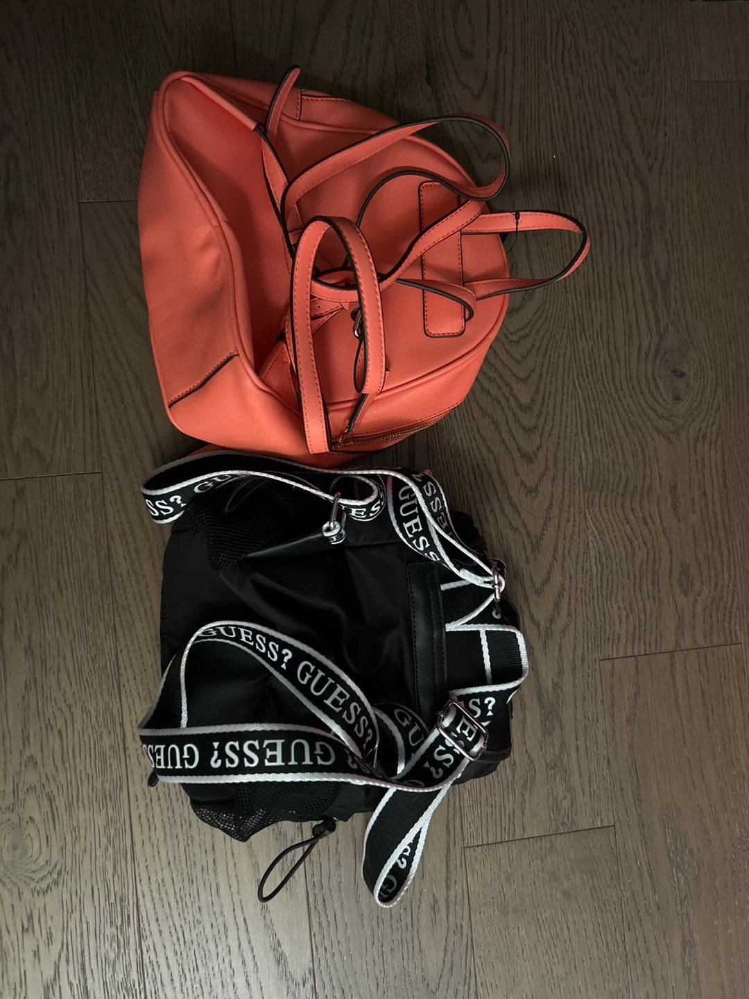 2 Guess Backpacks - Coral Pink and Black - photo 2