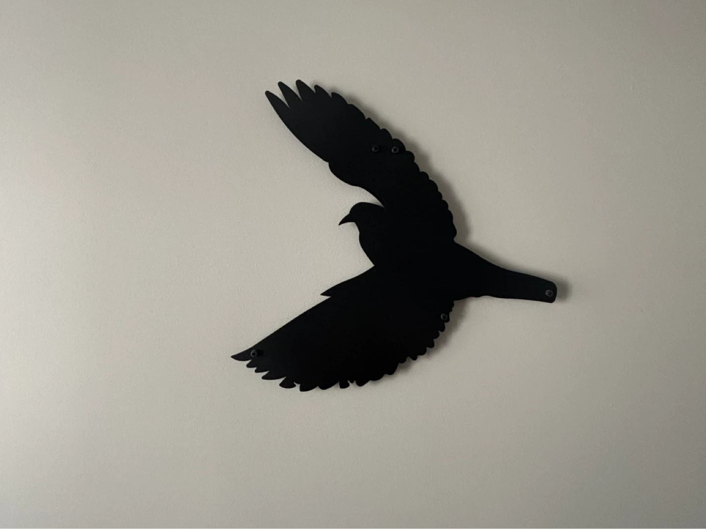 Black metal bird wall art - photo 2