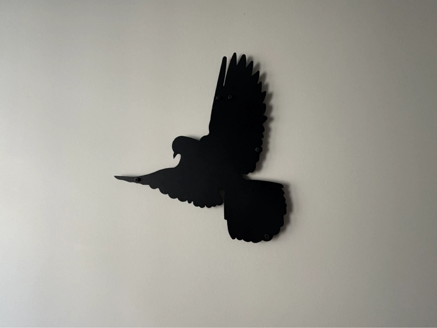 Black metal bird wall art - photo 3