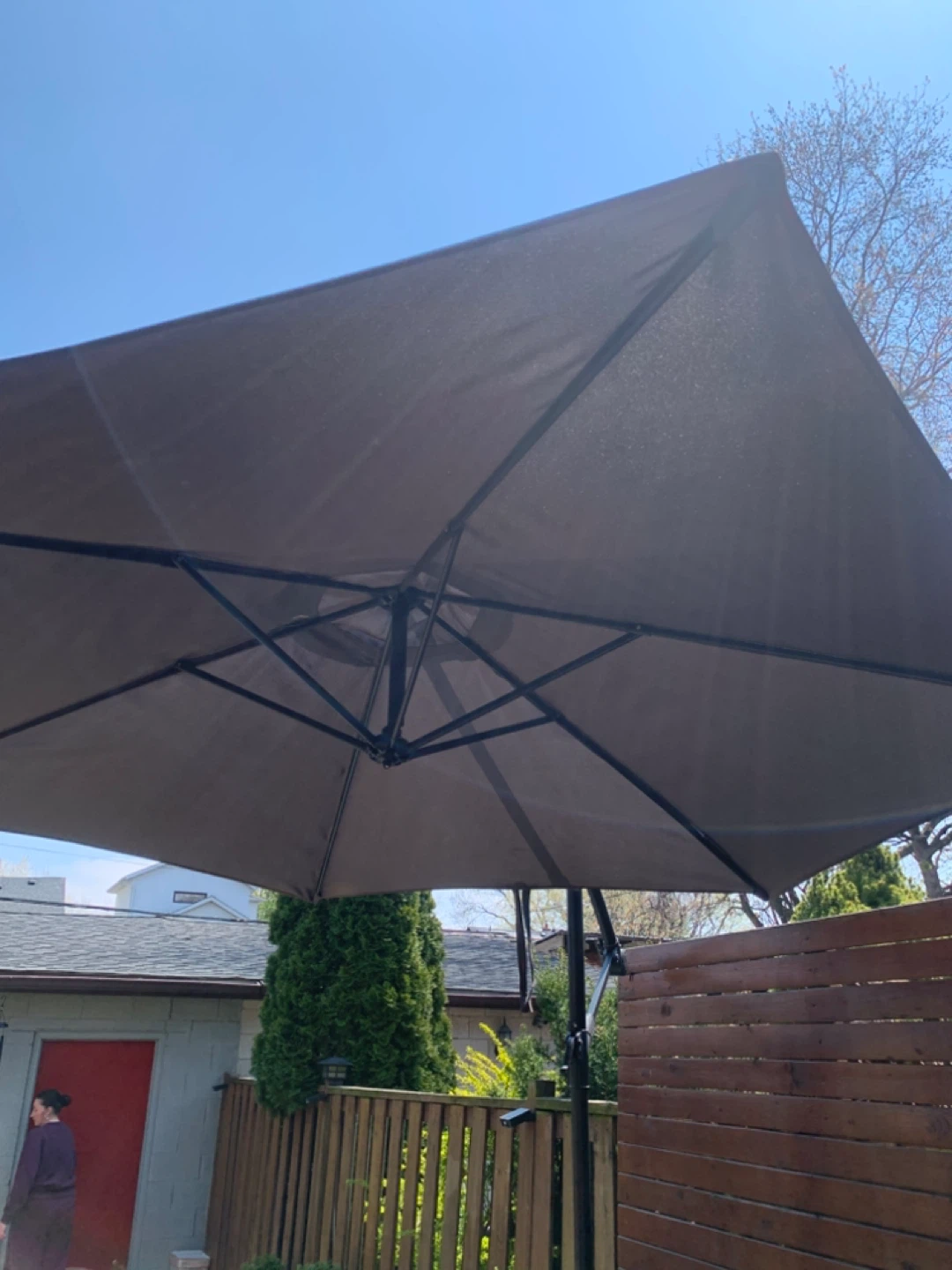 Dark grey  Patio Umbrella
