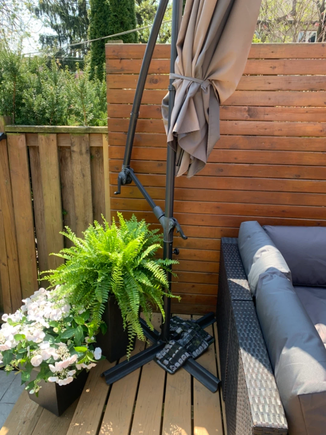 Dark grey  Patio Umbrella - photo 4