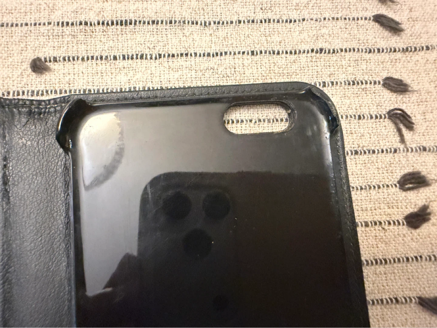 Montblanc Black Leather Flip Case for iPhone 6/6s - photo 5