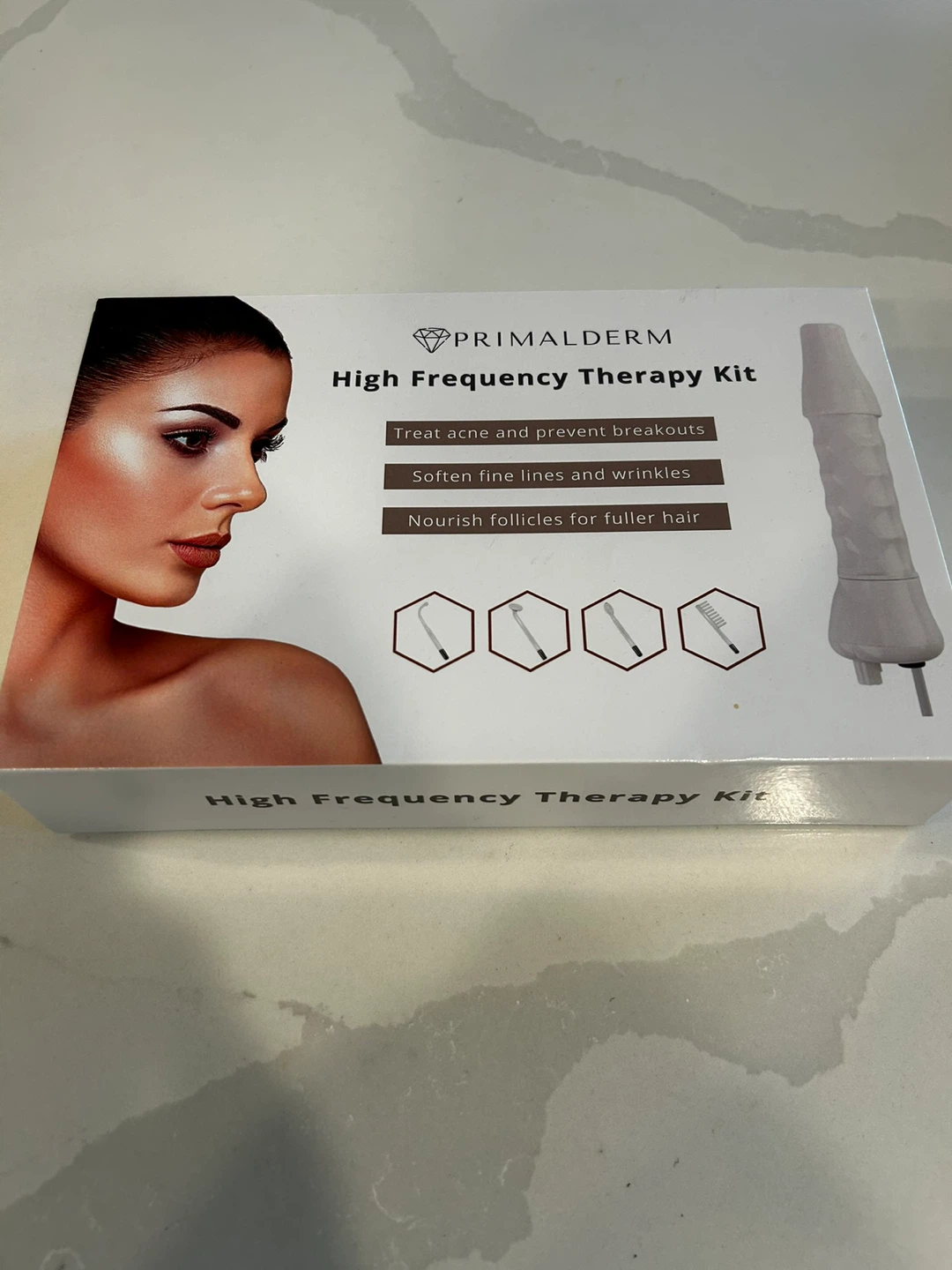 PRIMALDerm High Frequency Therapy Kit for Skin and Hair