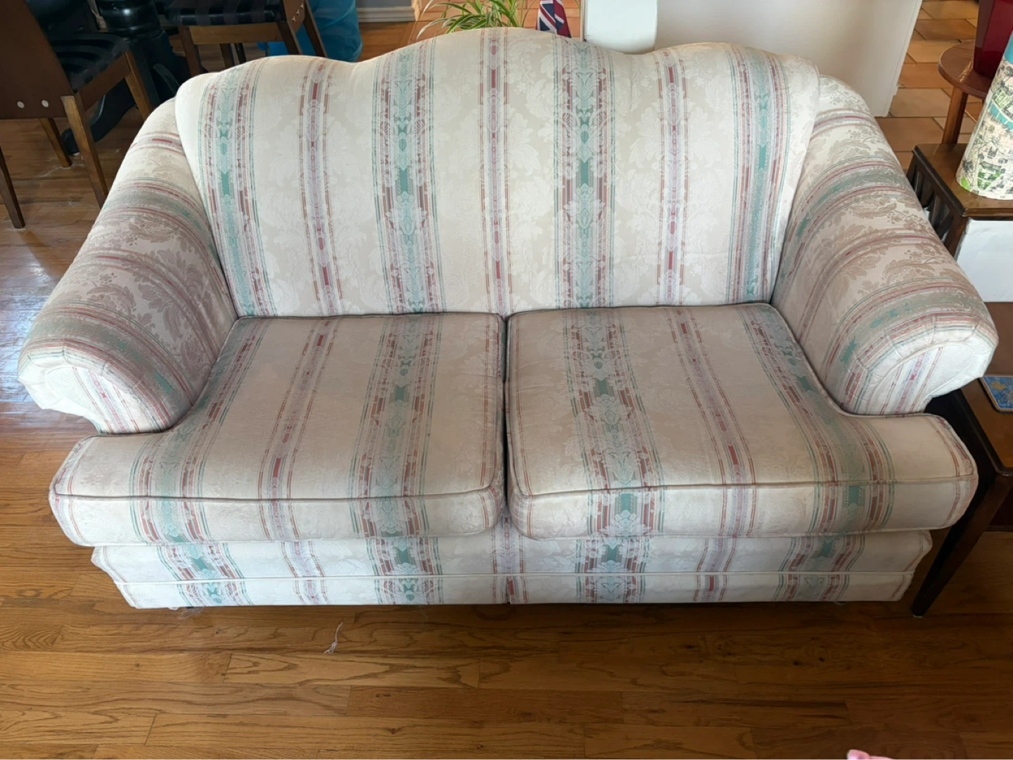 Loveseat Sofa and Wingback Chairs