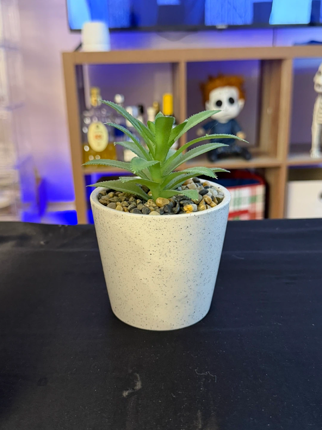 Artificial Succulent Plant in Speckled Pot
