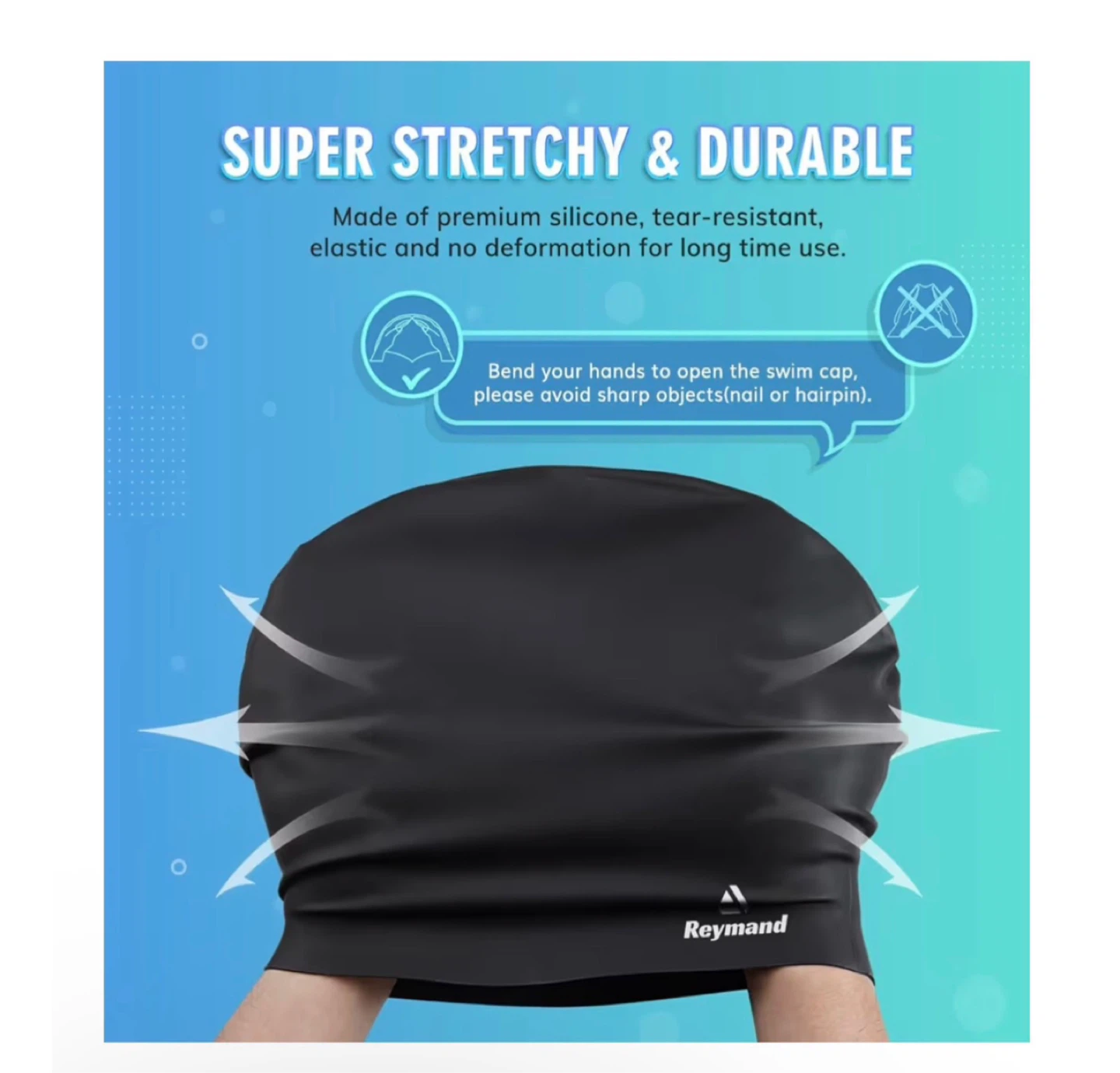 Brand new XL Swim Cap for Long Thick Hair - photo 5