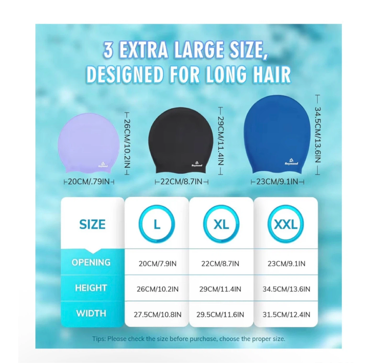 Brand new XL Swim Cap for Long Thick Hair - photo 3