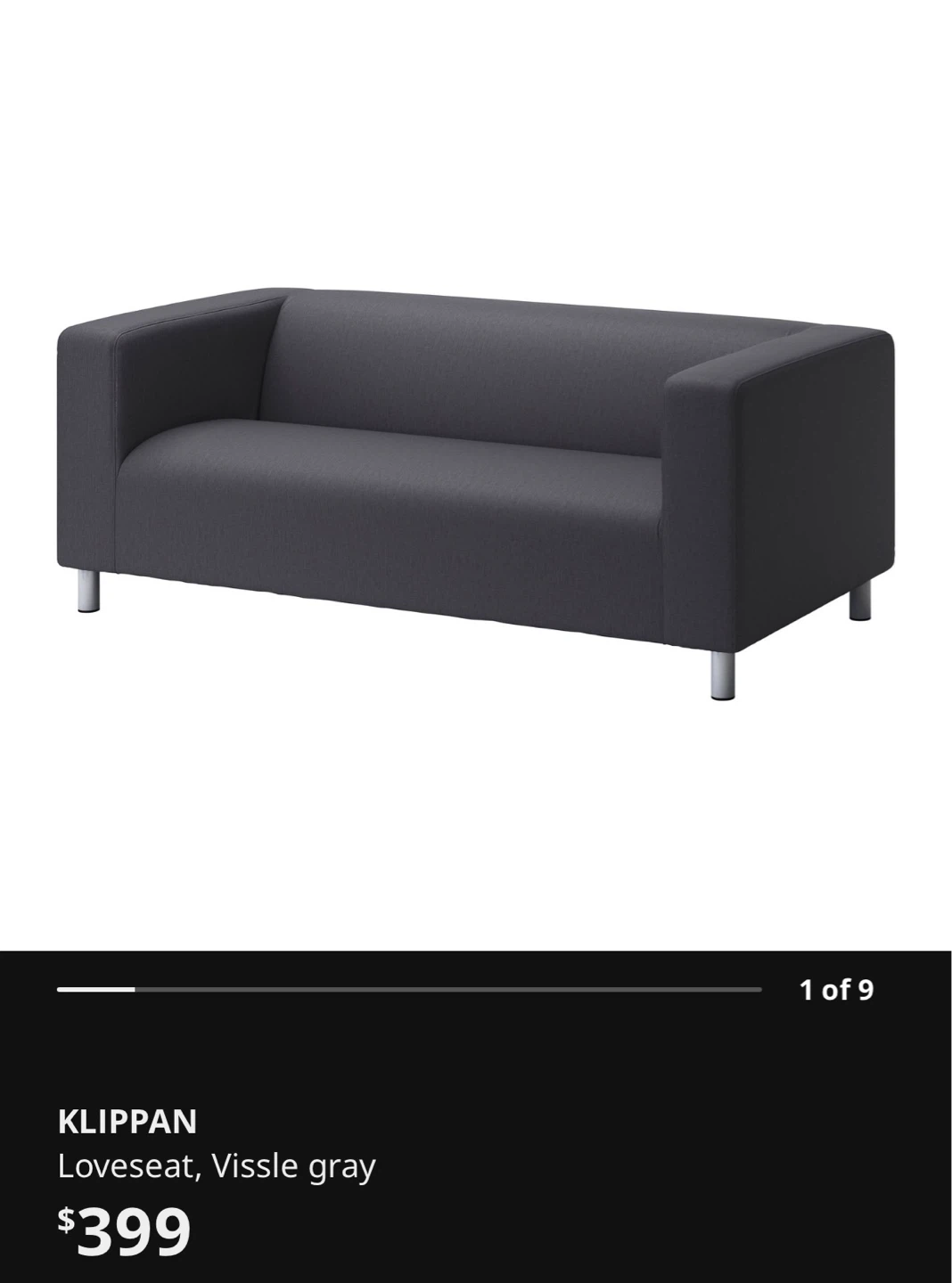 IKEA KLIPPAN Loveseat with 2 covers - photo 2