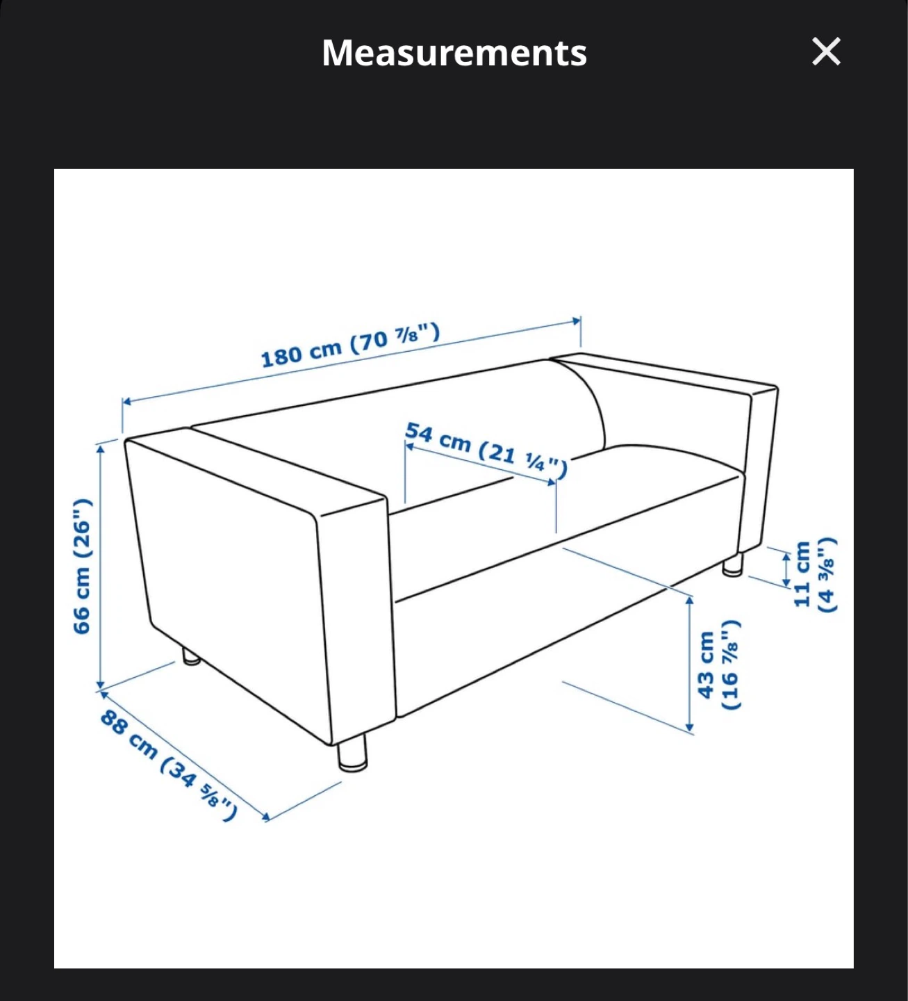 IKEA KLIPPAN Loveseat with 2 covers - photo 3