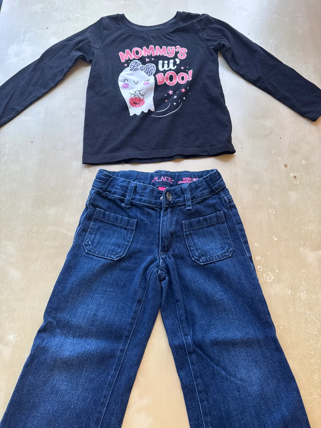 Kids long Sleeve Shirt & Jeans Set - Size 4