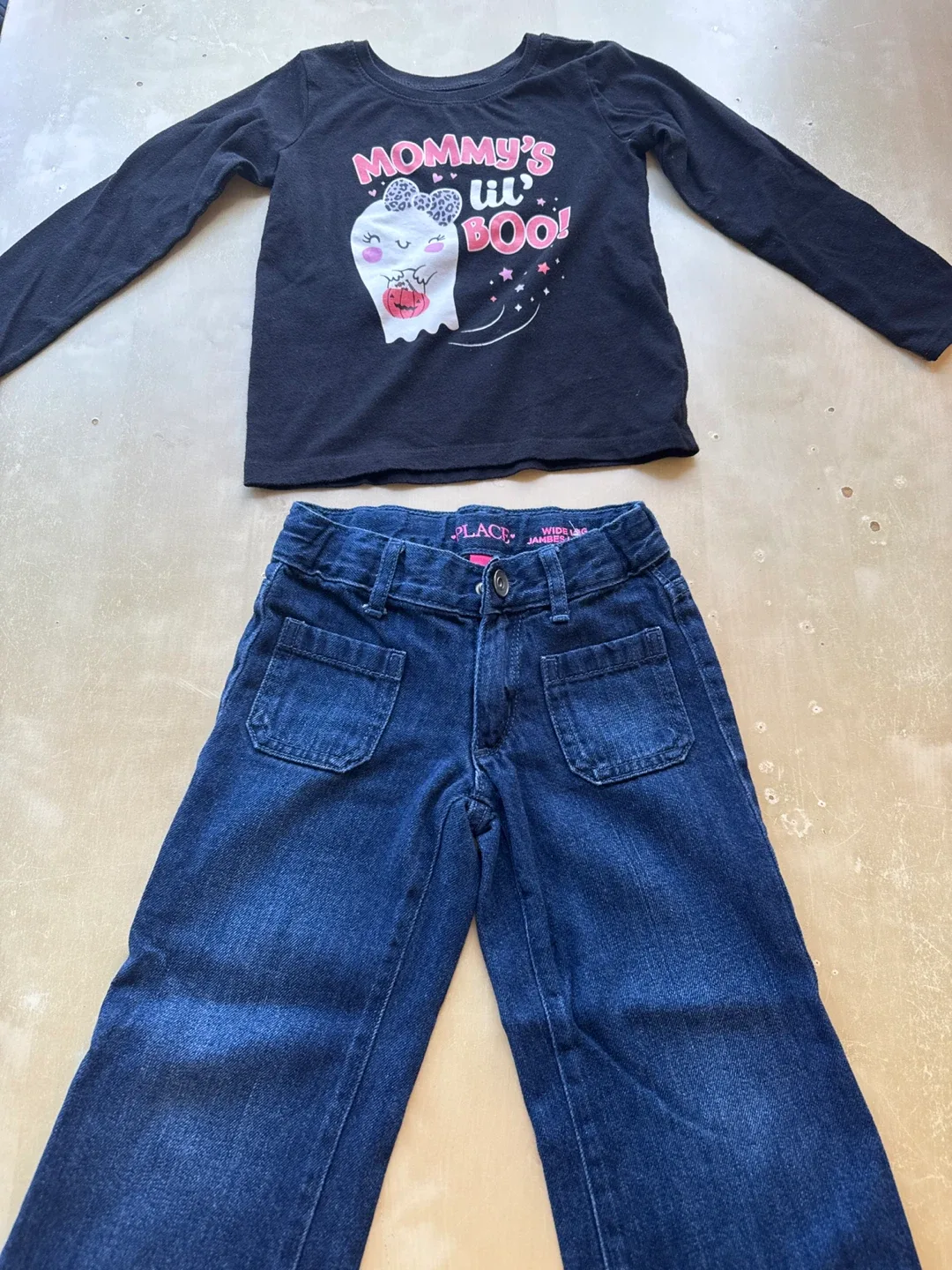Kids long Sleeve Shirt & Jeans Set - Size 4