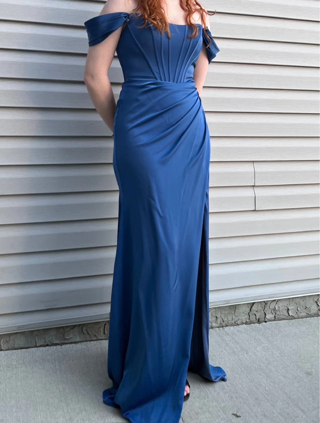 Women's Off-the-Shoulder Corset Evening Gown - photo 4