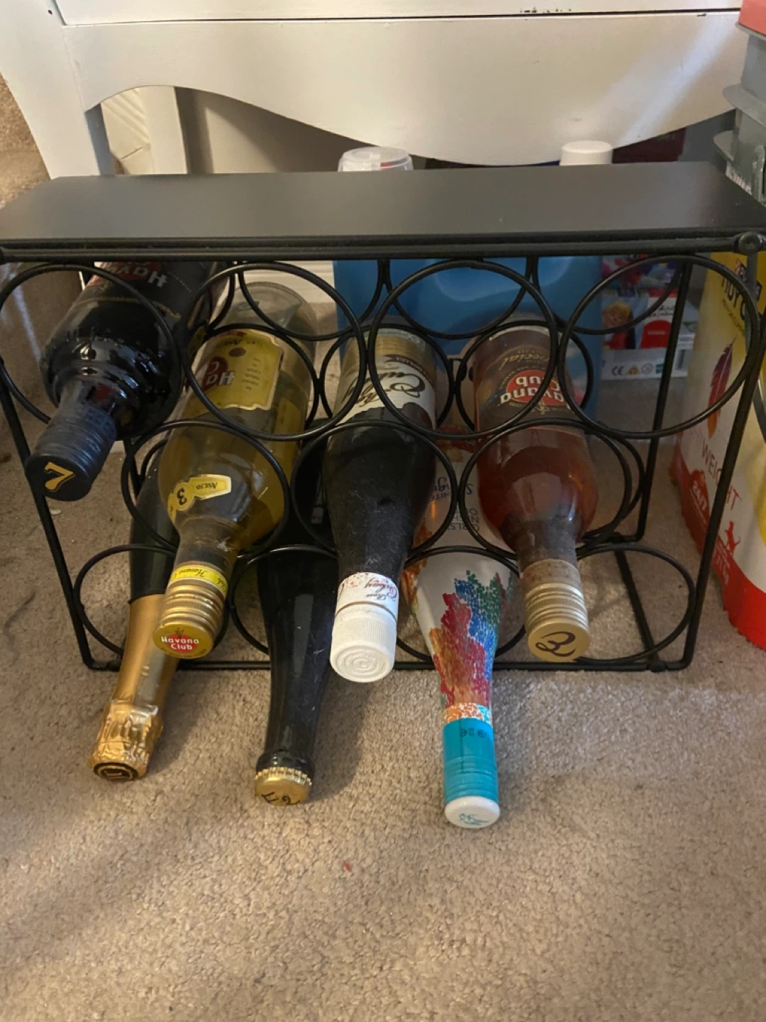Countertop Black Wine Rack