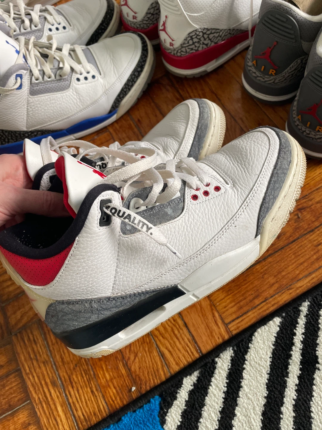 $110 for 4 Air Jordan 3, men’s 8 - photo 5