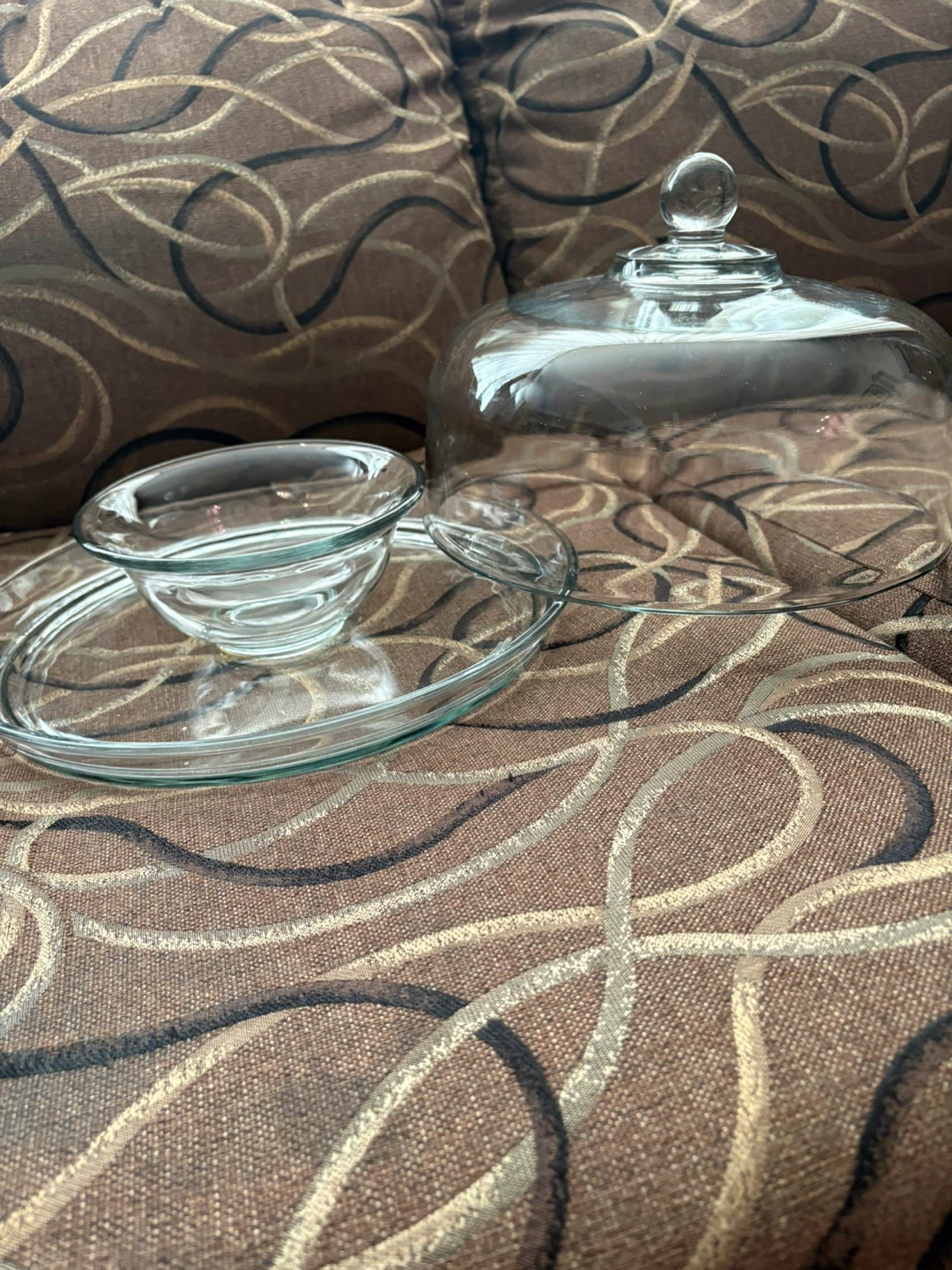 Glass Cake Stand with Dome Cover - photo 4