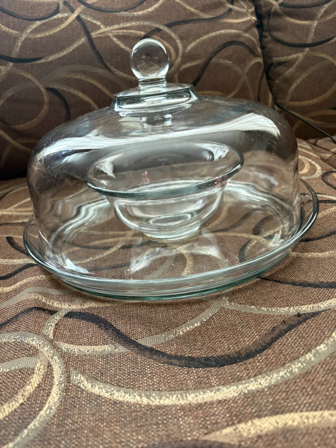 Glass Cake Stand with Dome Cover - photo 3