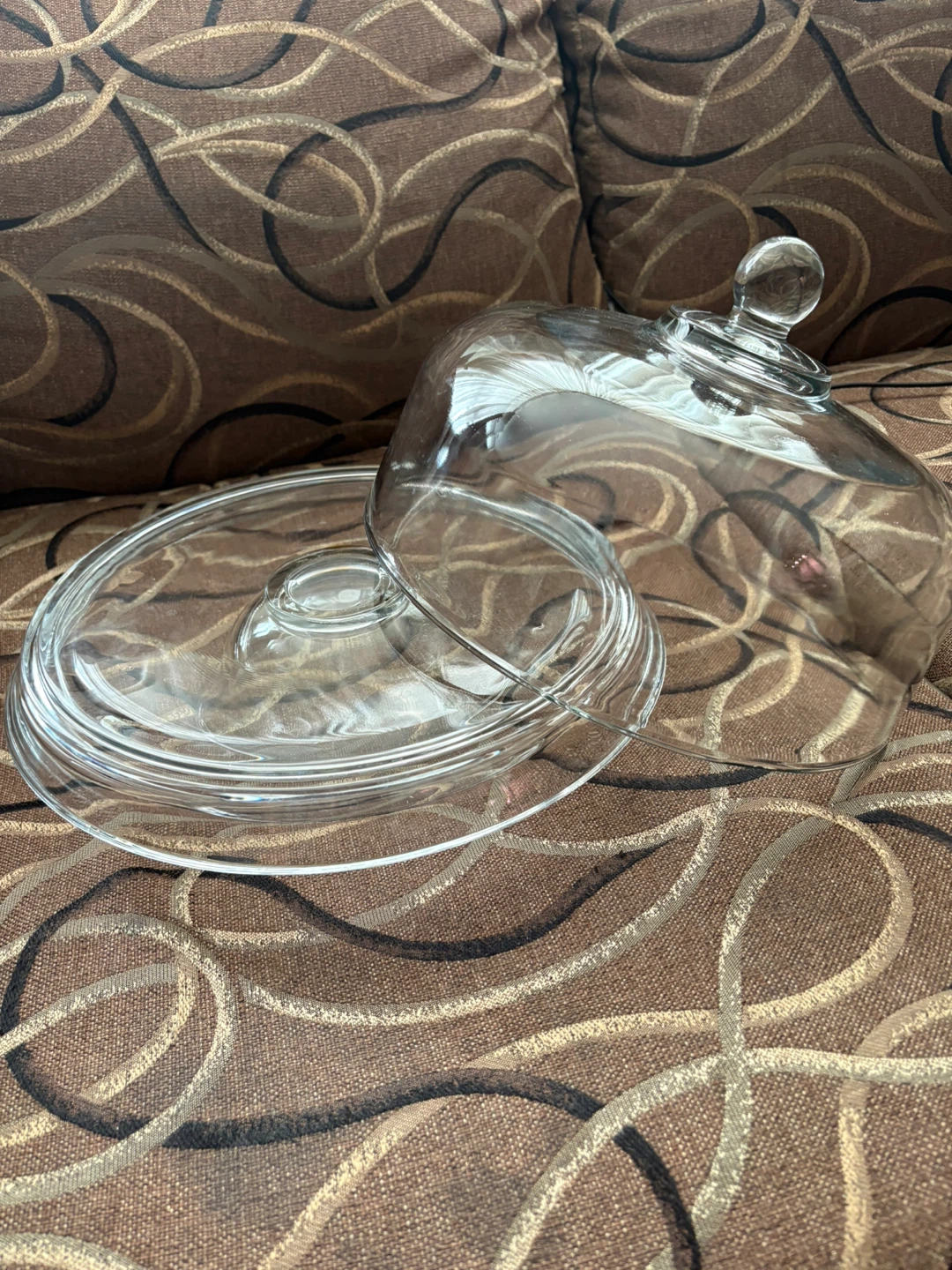 Glass Cake Stand with Dome Cover - photo 2