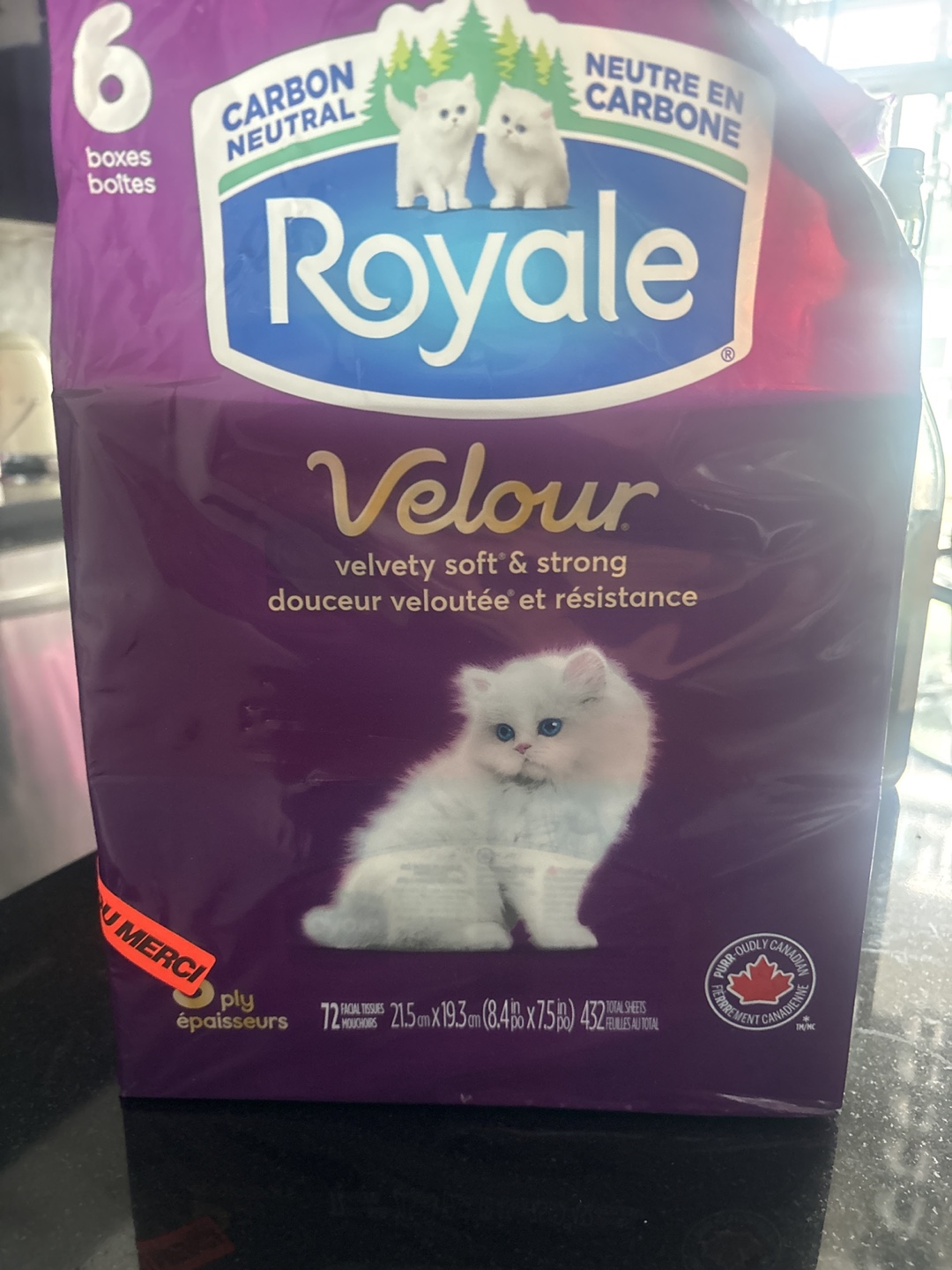Royale Velour 4 Box Pack Facial Tissues