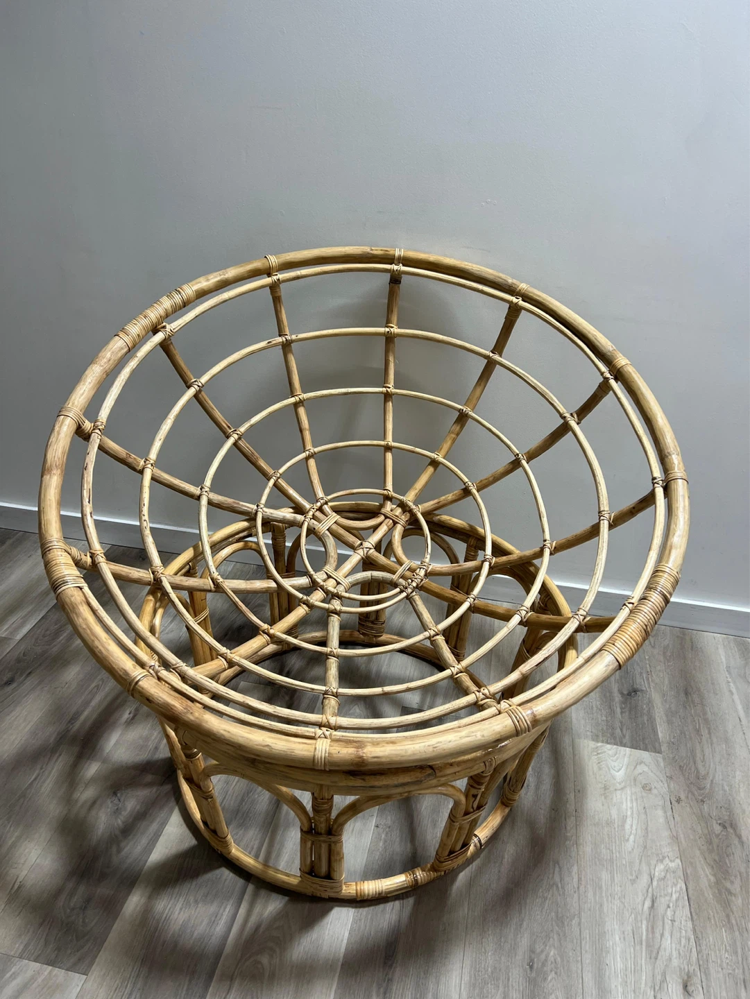 Rattan Papasan Chair with Cushions - photo 2