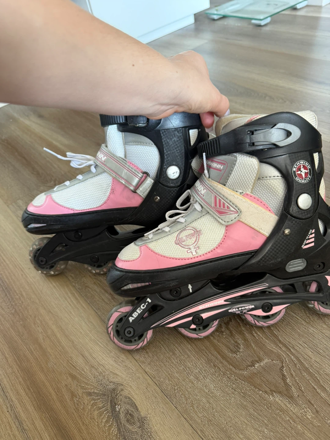 Schwinn Inline Skates - Pink & White - Size Adjustable - photo 3