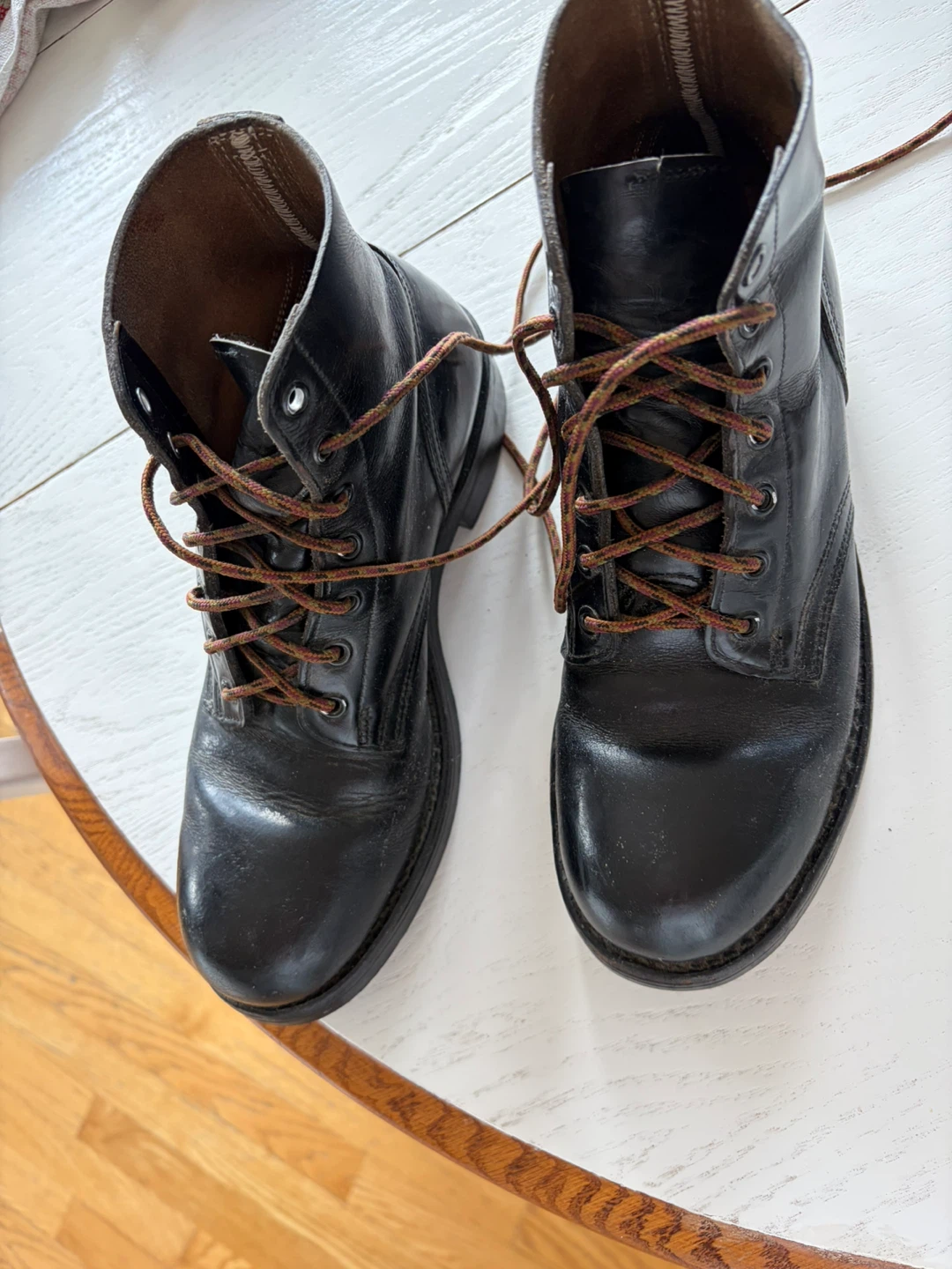 Black Leather Work Boots - Oil & Slip Resistant