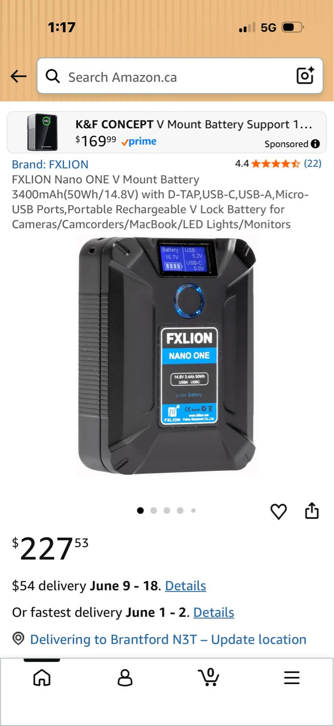 FXLION NANO ONE V Mount Battery - photo 2