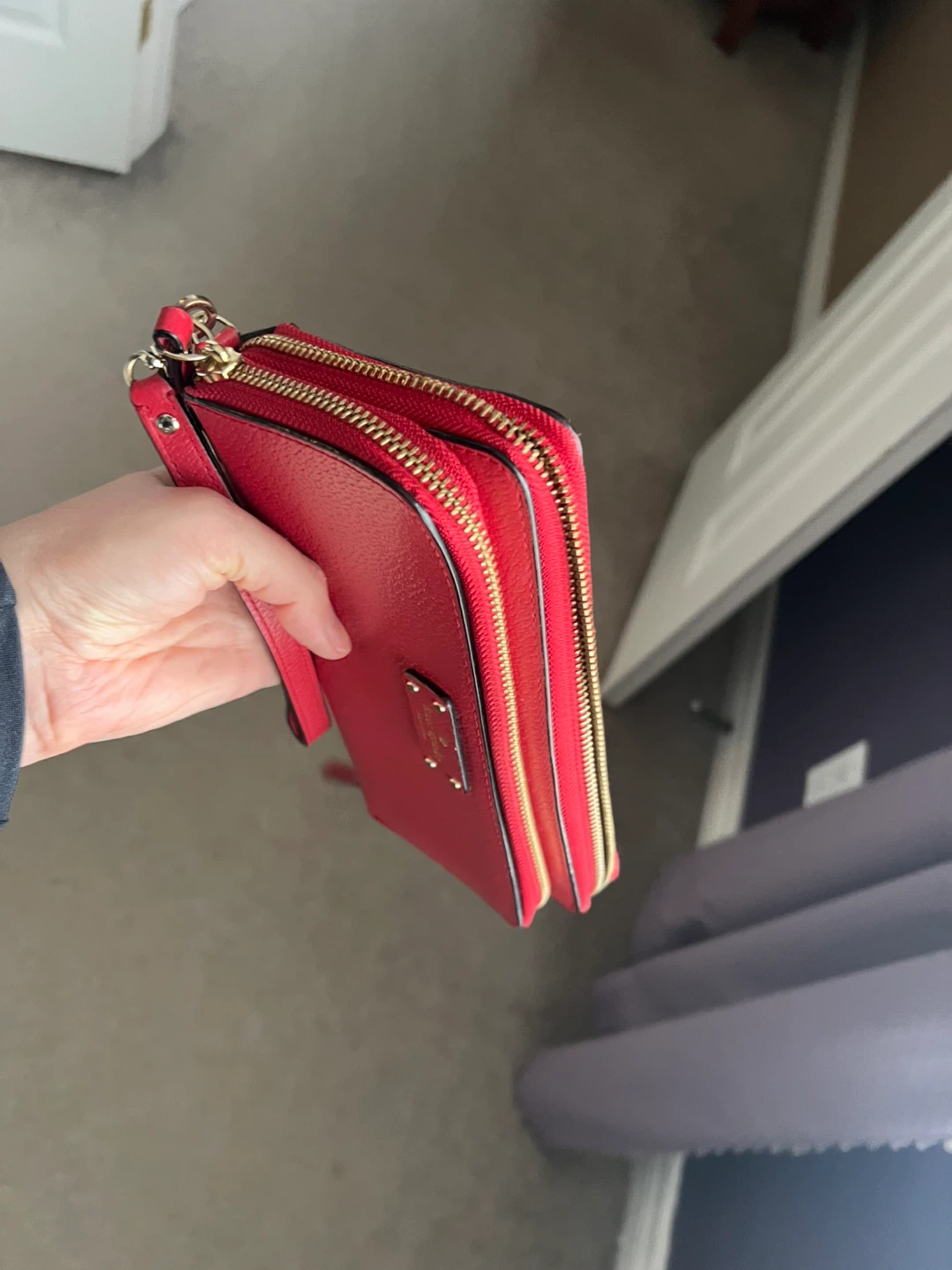 Kate Spade Red Leather Wristlet Wallet - photo 2
