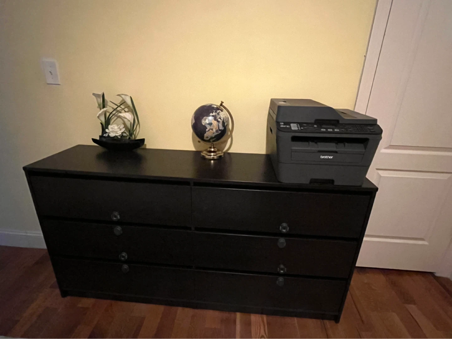 Dark Brown 6-Drawer Dresser