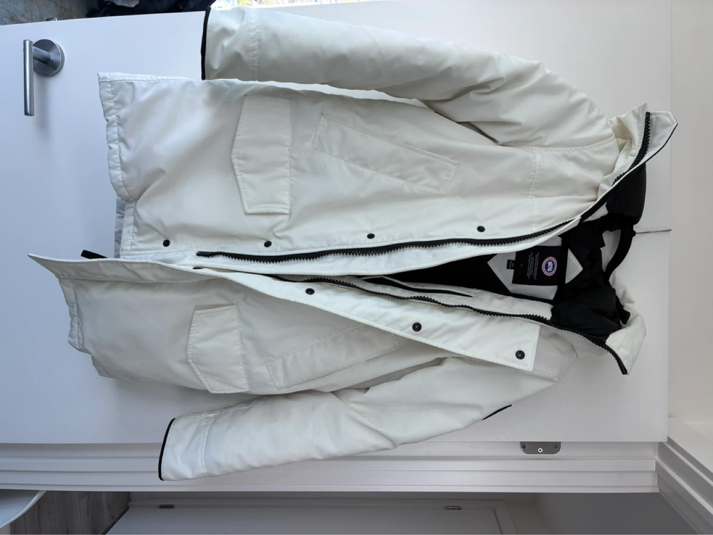 Canada Goose White Parka Jacket