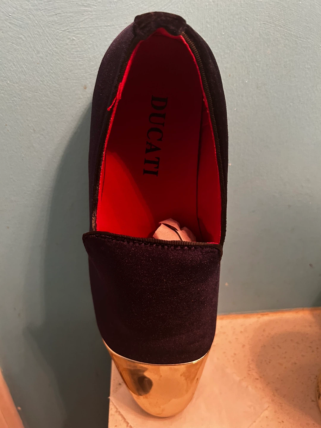 Men's DUCATI Velvet Loafer Shoes - photo 3