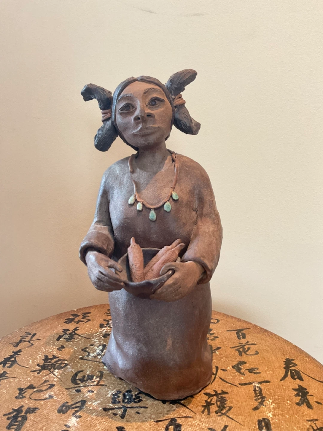 Vintage Jacqueline JACQUE Jackson Kneeling Indigenous Woman 1981