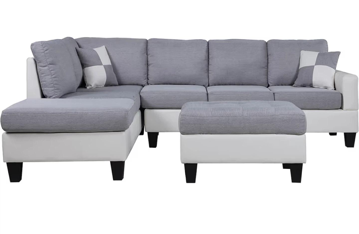 Sectional Sofa with Ottoman