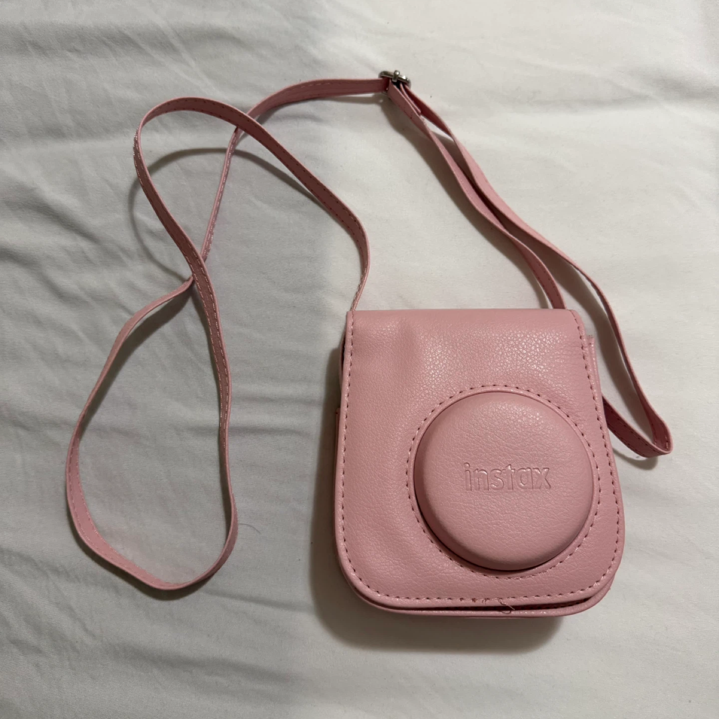 Pink Instax Camera Case with Strap