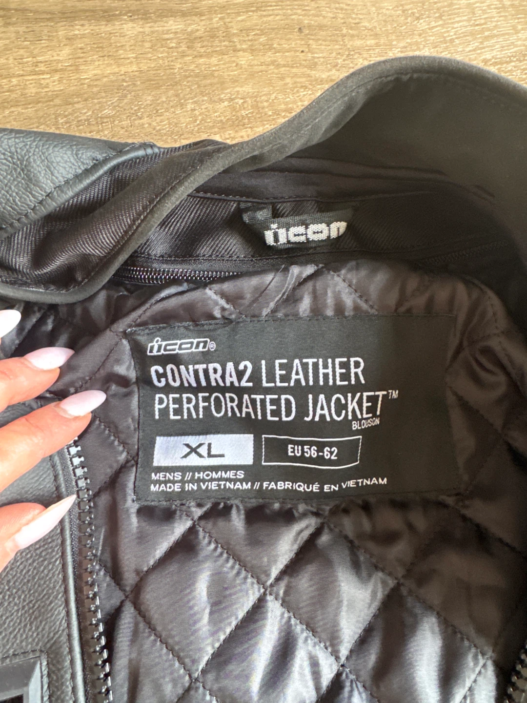 ICON Contra 2 Leather Perforated Riding Jacket XL - photo 4