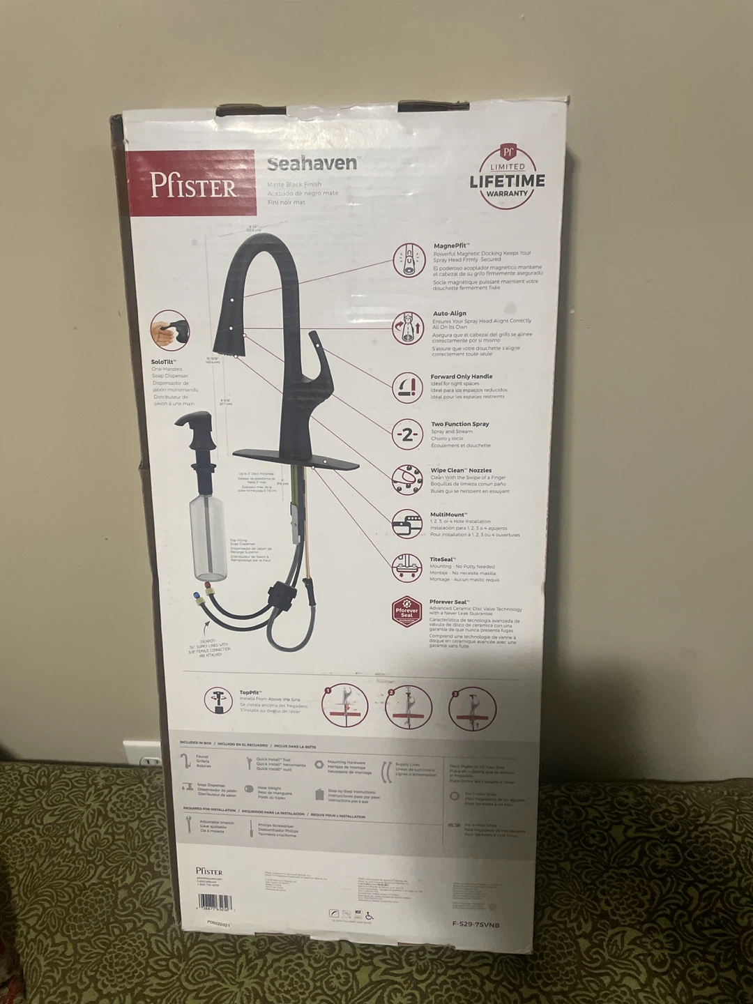 Pfister "Seahaven" Matte Black Faucet