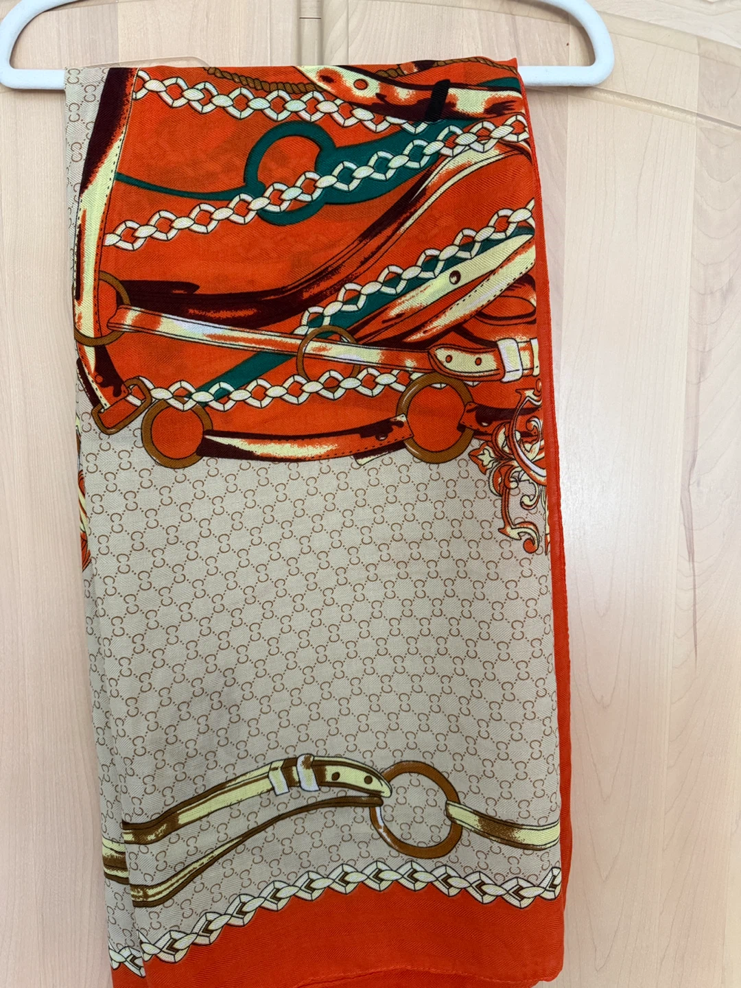 Designer Print Scarf Large
