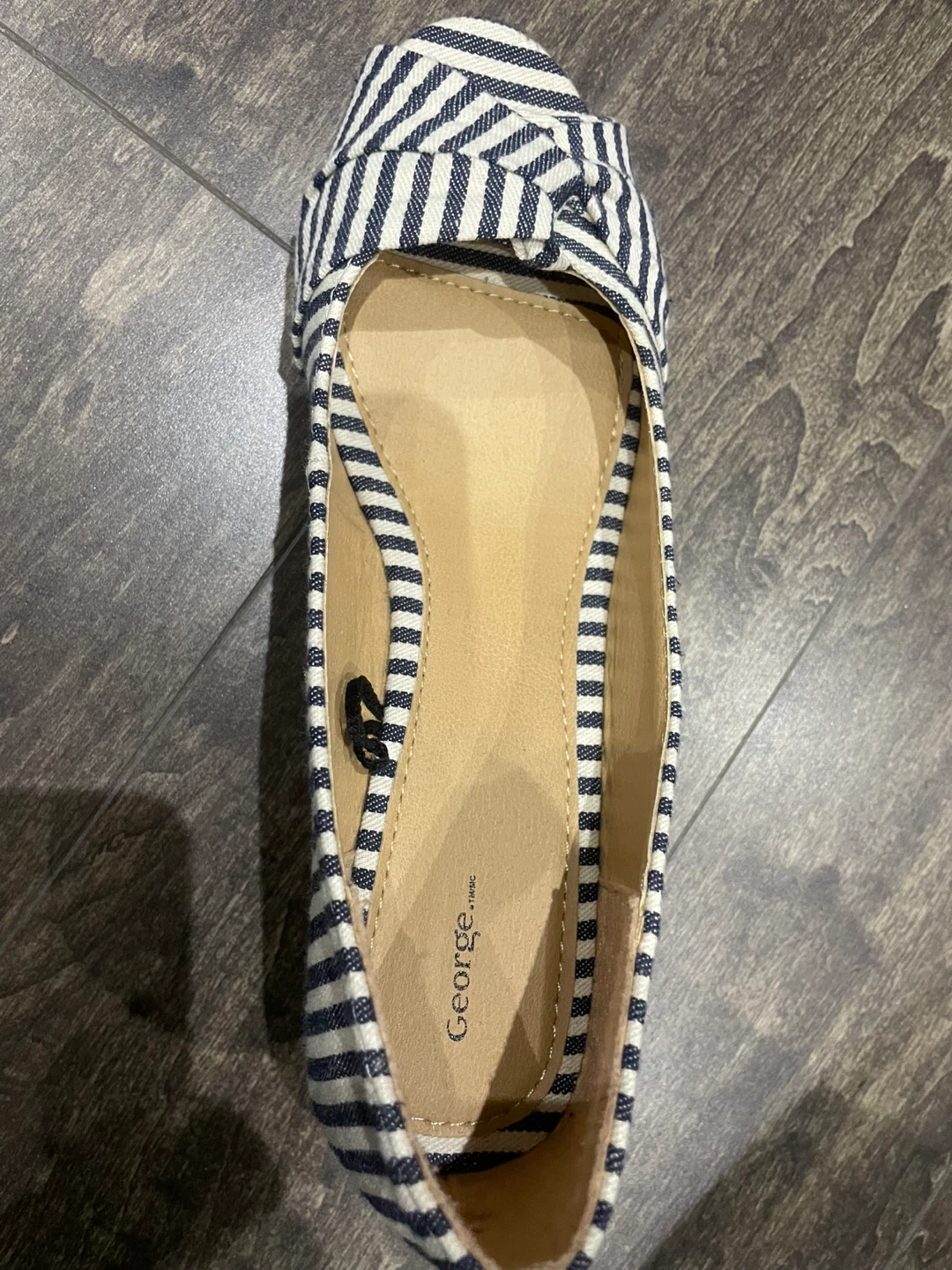 George Women's Striped Wedge Flats - photo 4