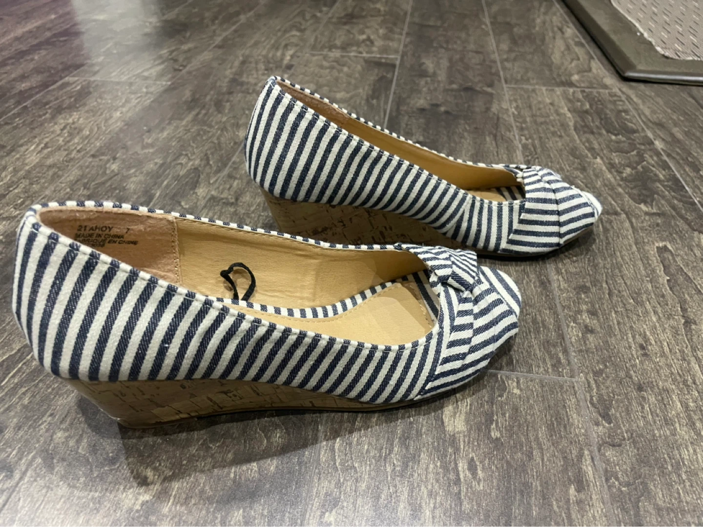 George Women's Striped Wedge Flats - photo 3