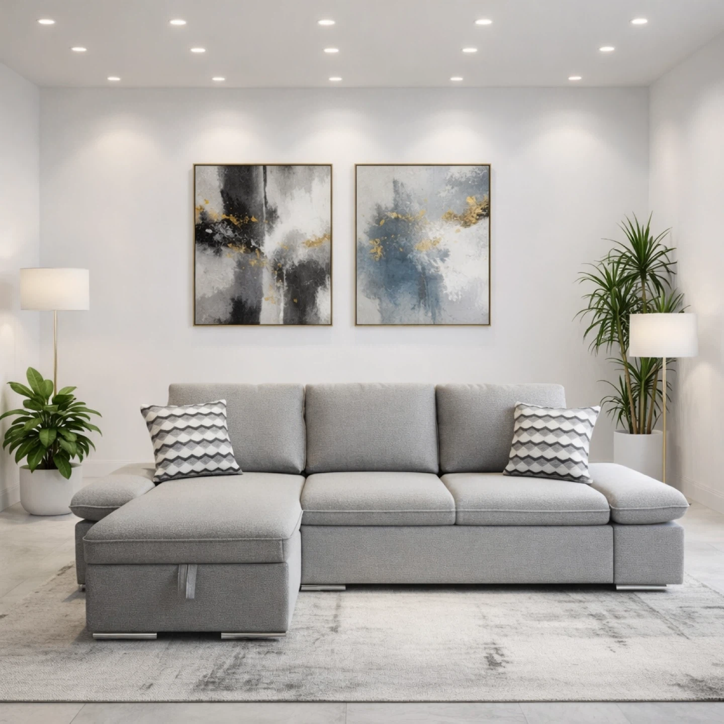 🏡 Cozy, Stylish & Functional Sectional Sofa!