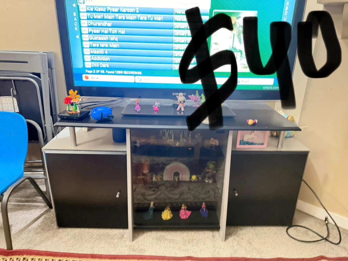 TV Stand with Storage Cabinet
