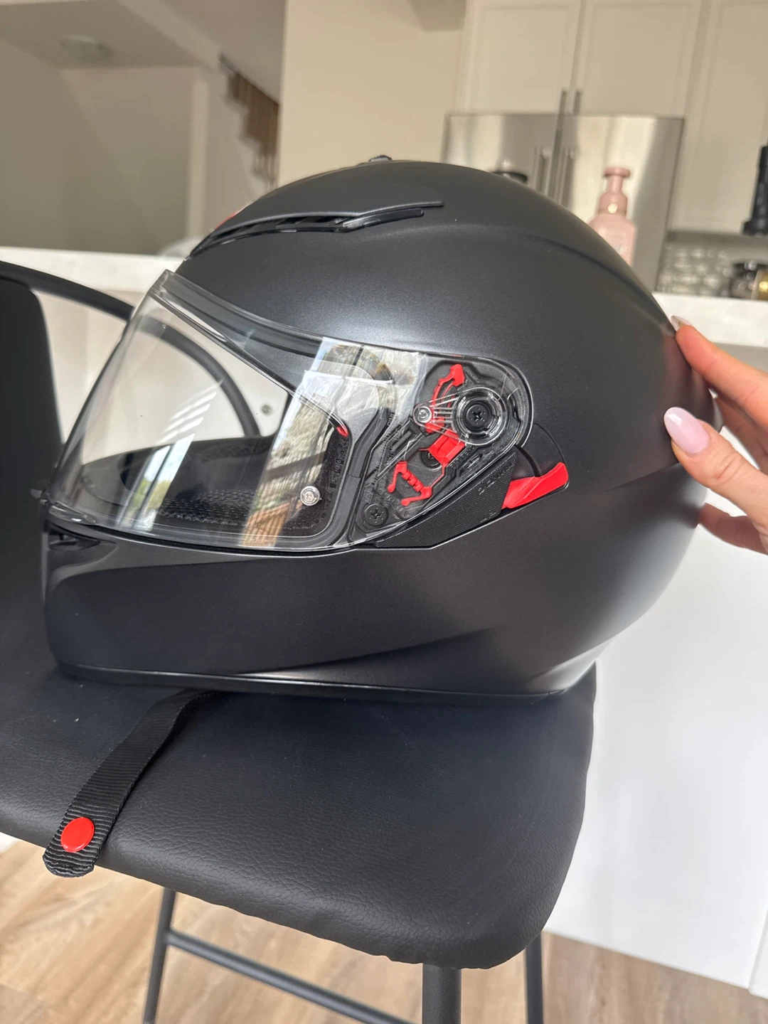 AGV Motorcycle Helmet Matte Black - photo 2