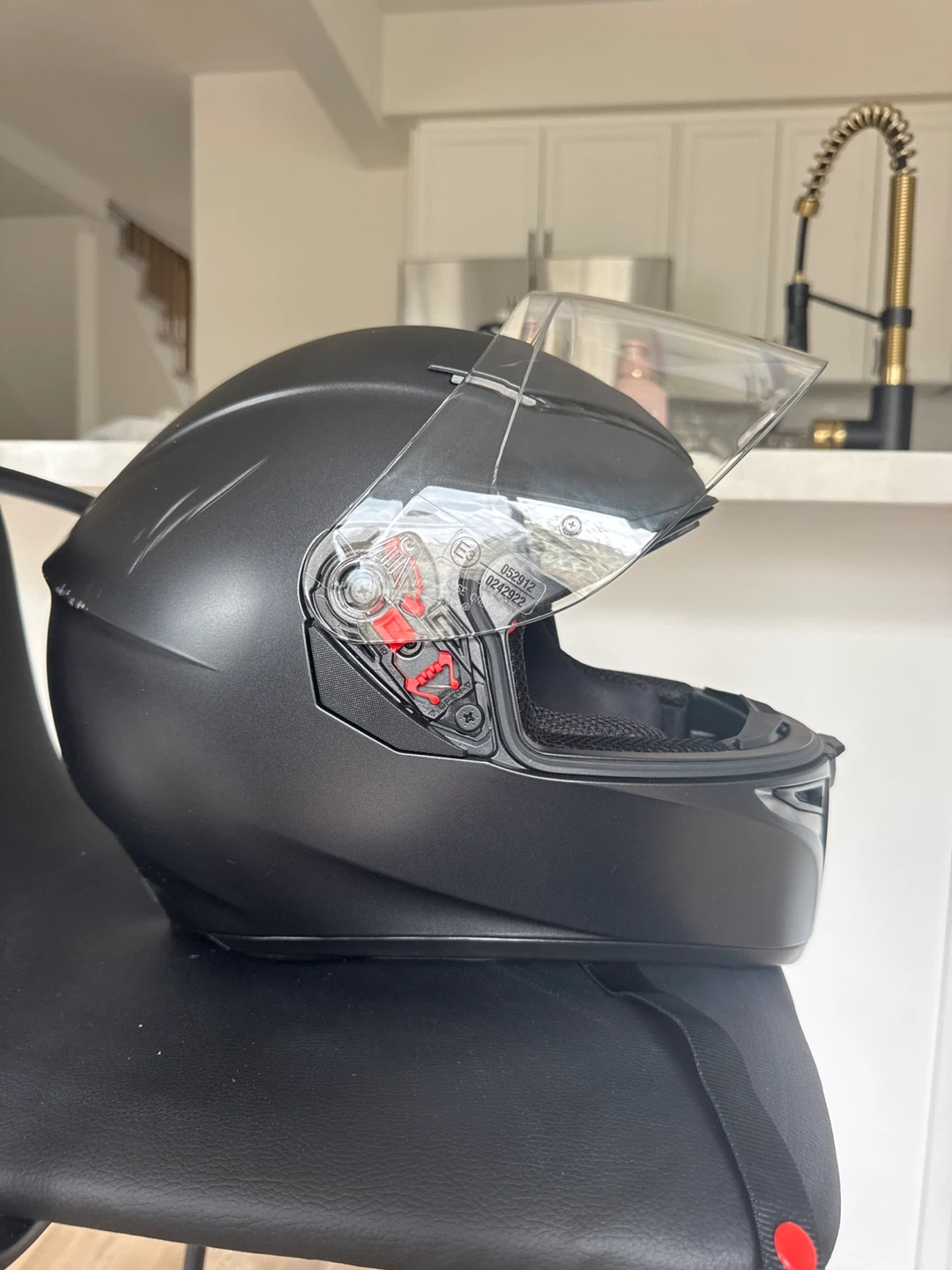 AGV Motorcycle Helmet Matte Black - photo 4