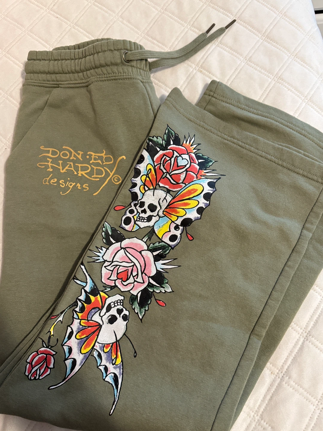 Ed Hardy Joggers - Green