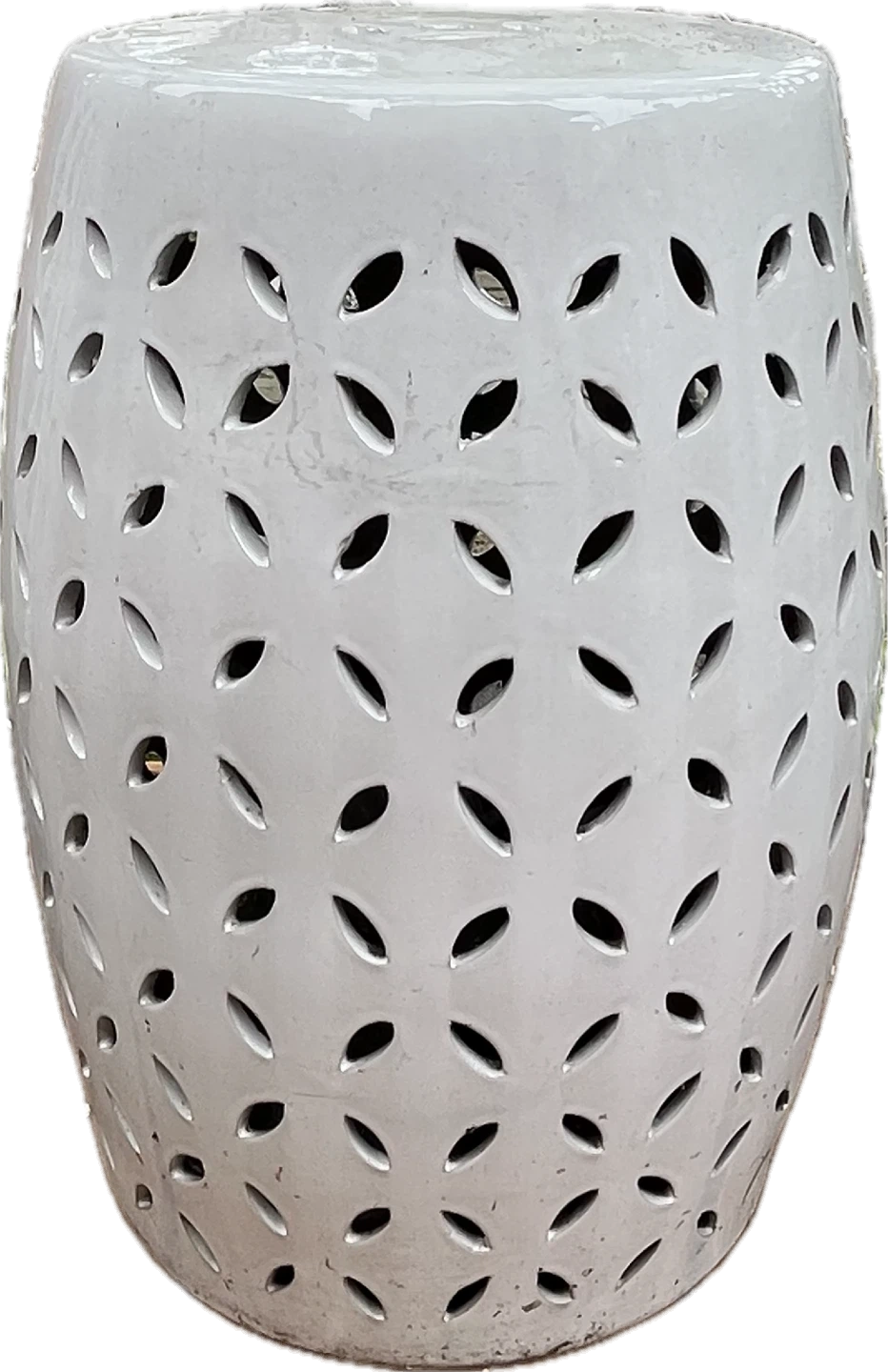 White Ceramic Garden Stool