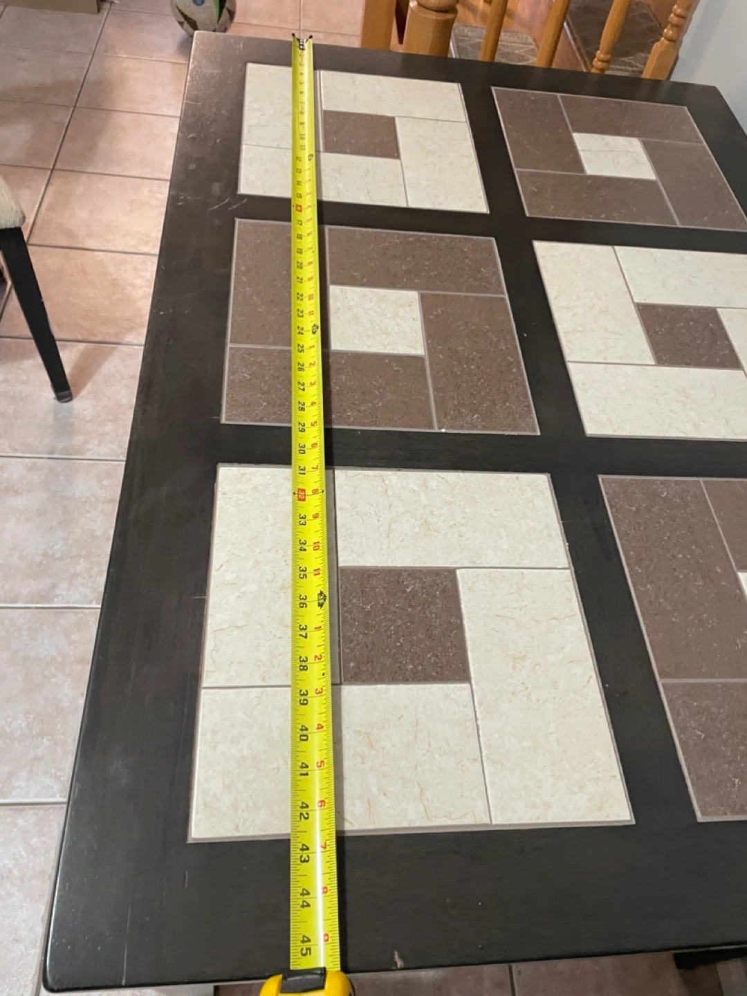 Dining Table with Tile Top - photo 4