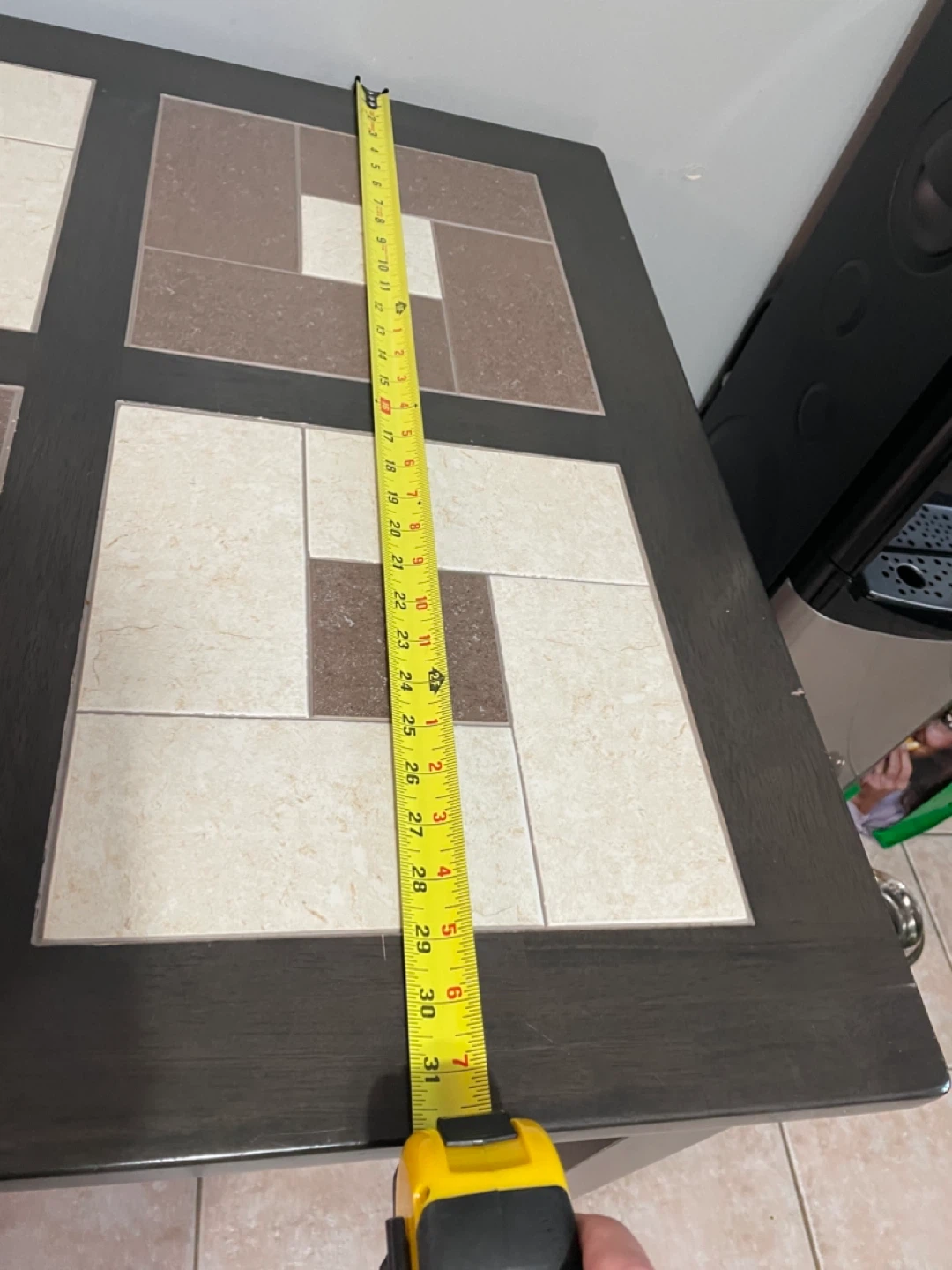 Dining Table with Tile Top - photo 3